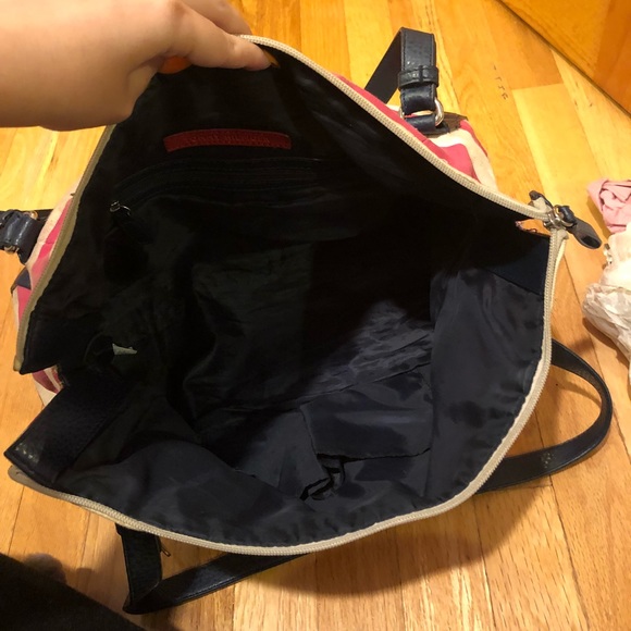 Tommy Hilfiger Pink Striped Handbag - Picture 5 of 8